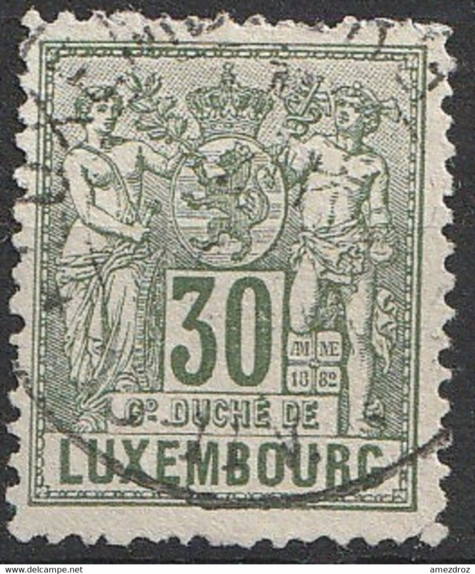 Luxembourg 1882 N° 54  Allégorie    (H2) - 1882 Allégorie