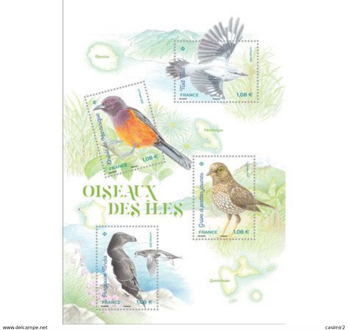 BLOC OISEAUX DES ILES YVERT N° 5460 - Ungebraucht