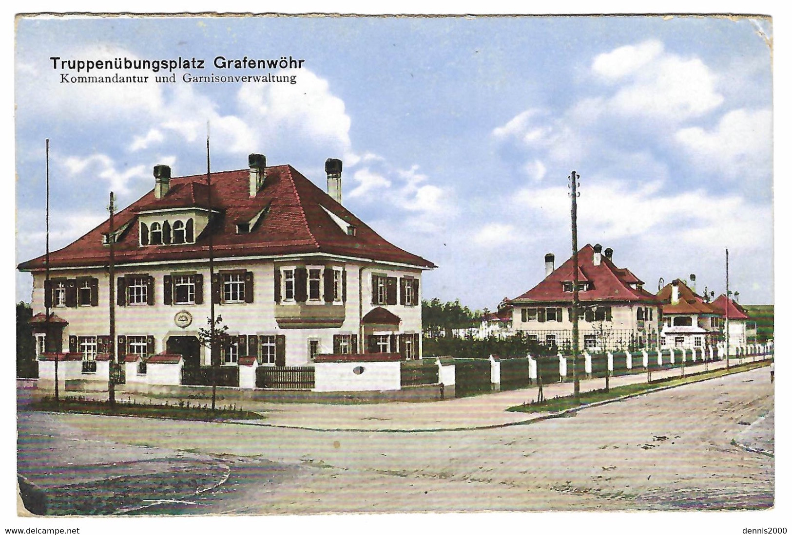 GRAFENWOEHR - Truppenübungsplatz - Kommandantur Und Garnisonverwaltung - Carte Colorisée / Colored Card - Grafenwöhr