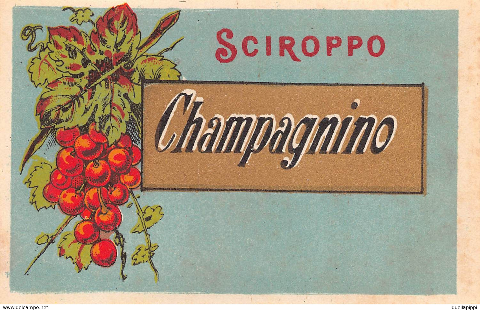 012070 "SCIROPPO - CHAMPAGNINO"   ETICH. ORIG LABEL - Fruit En Groenten