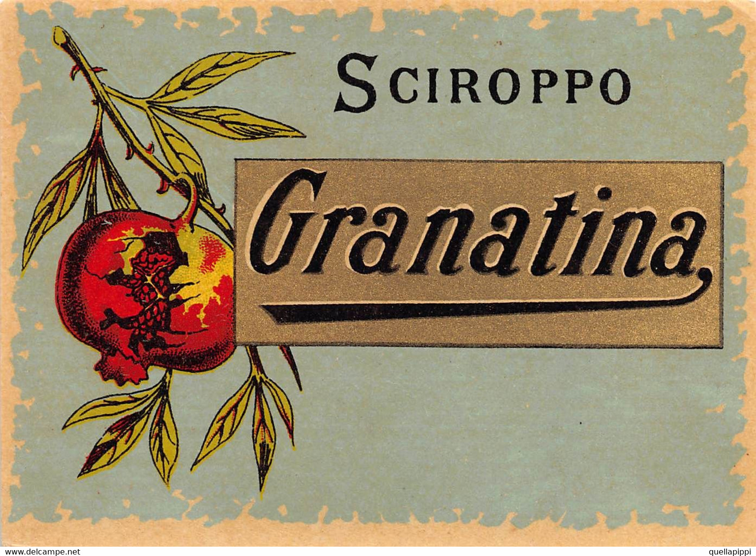 012071 "SCIROPPO - GRANATINA"   ETICH. ORIG LABEL - Fruit En Groenten