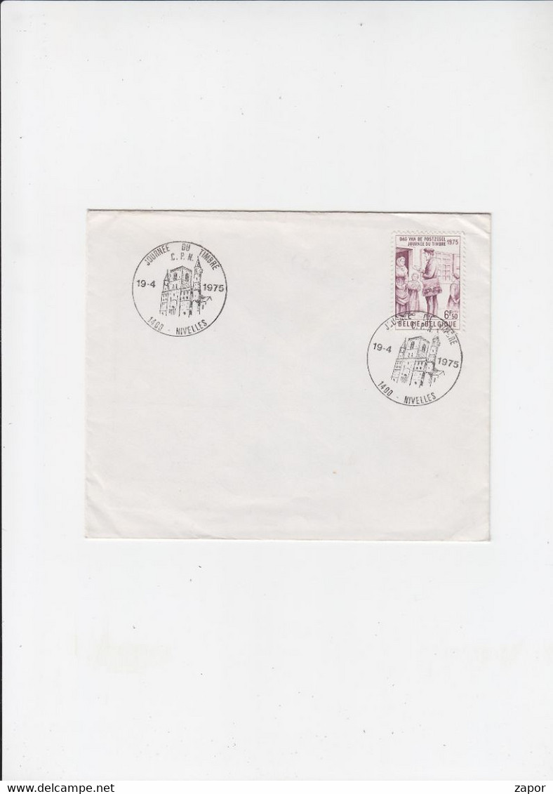 Enveloppe - Journee Du Timbre - 1975 - Nijvel / Nivelles - Briefumschläge