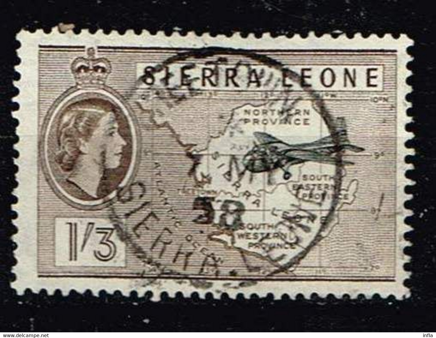 Sierra Leone 1956 O ,Michel# 557 O - Airplanes