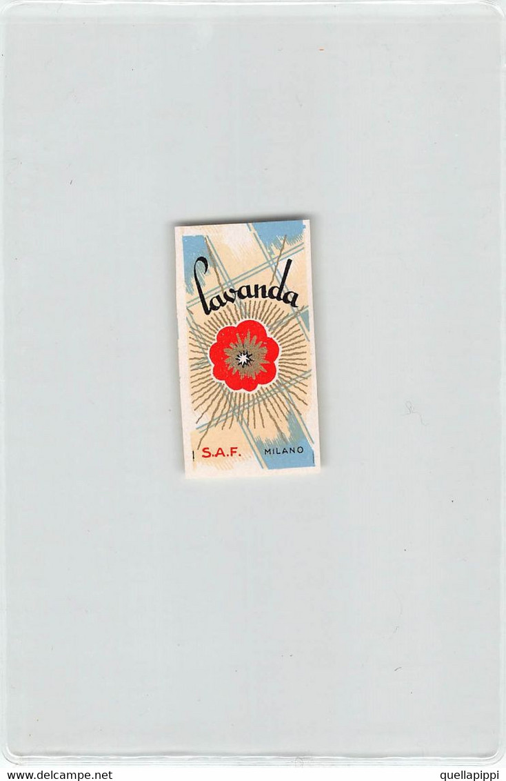 012078 ""LAVANDA  CLASSICA - S.A.F - MILANO - 1925 ETICH. ORIG LABEL - Labels