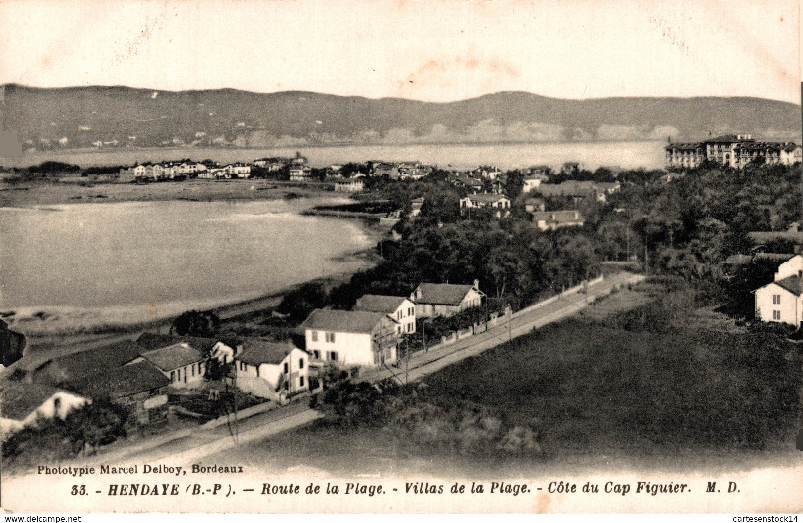 N° 5176 Z -cpa Hendaye -route De La Plage- Villas- - Hendaye