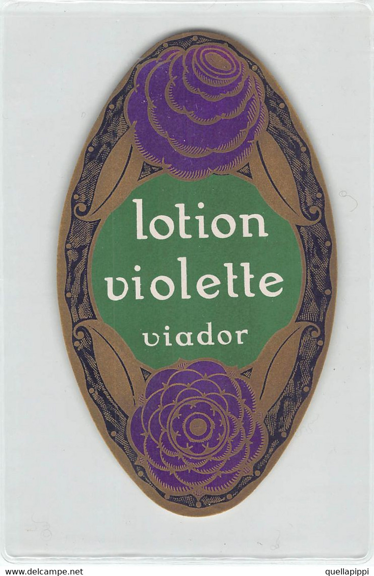 012081 "LOTION VIOLETTE - VIADOR"  ORIG LABEL - Etiquettes