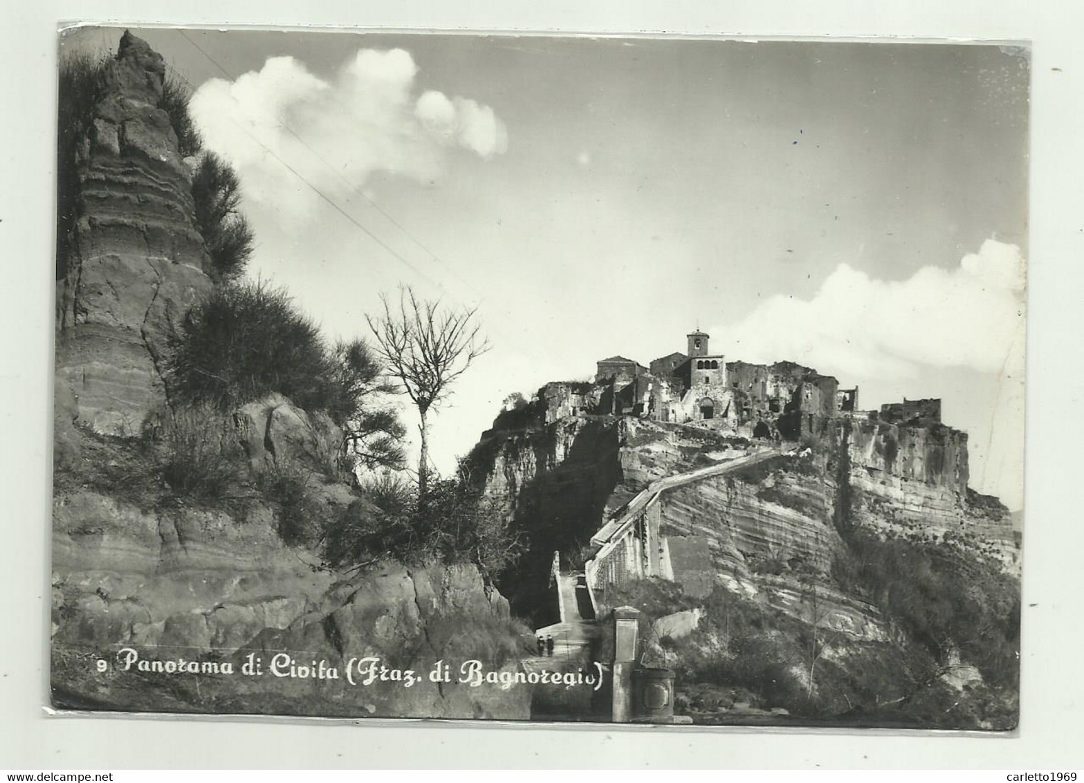 PANORAMA DI CIVITA - FRAZ. DI BAGNOREGIO VIAGGIATA   FG - Viterbo