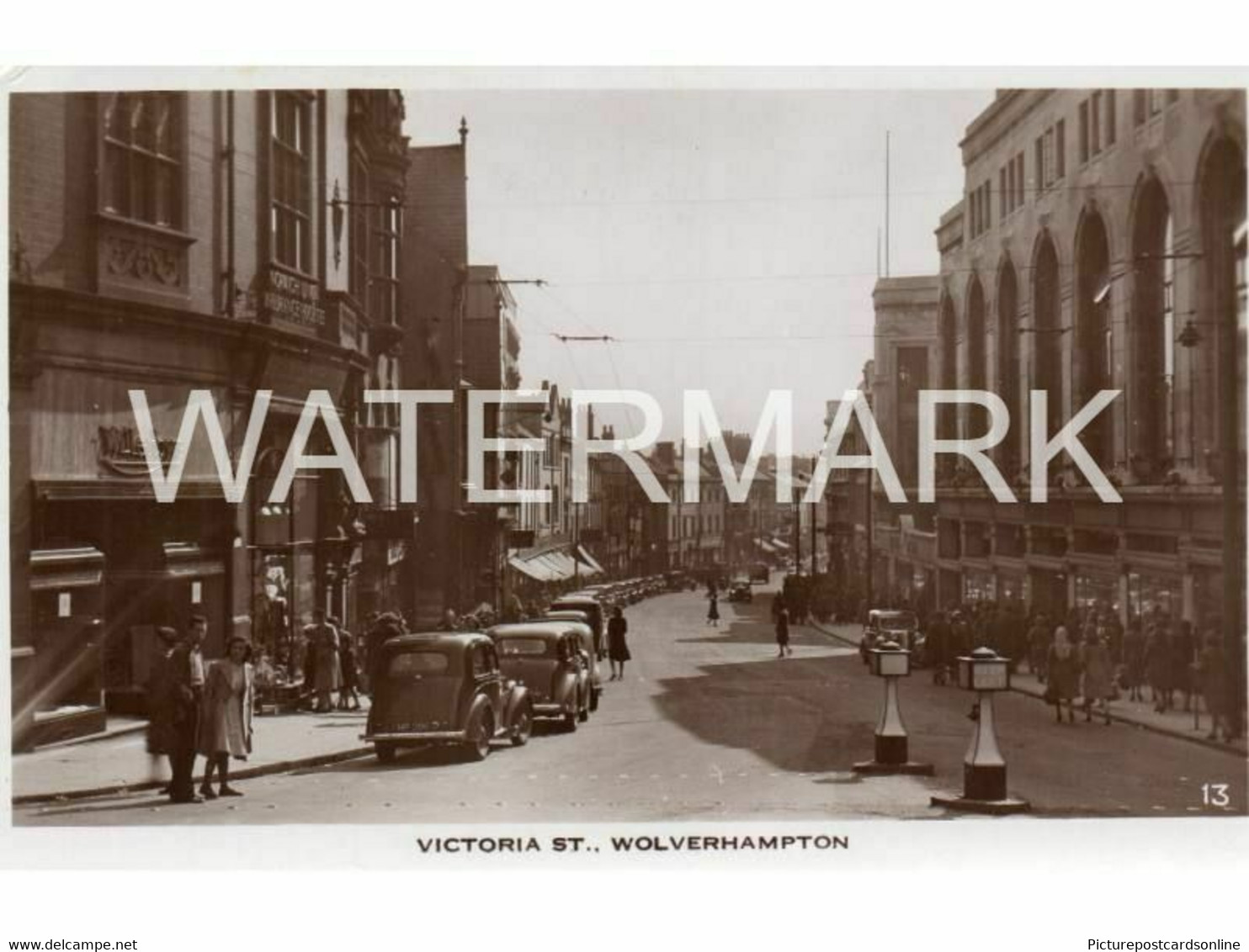 WOLVERHAMPTON VICTORIA STREET OLD R/P POSTCARD STAFFORDSHIRE MIDLANDS - Wolverhampton