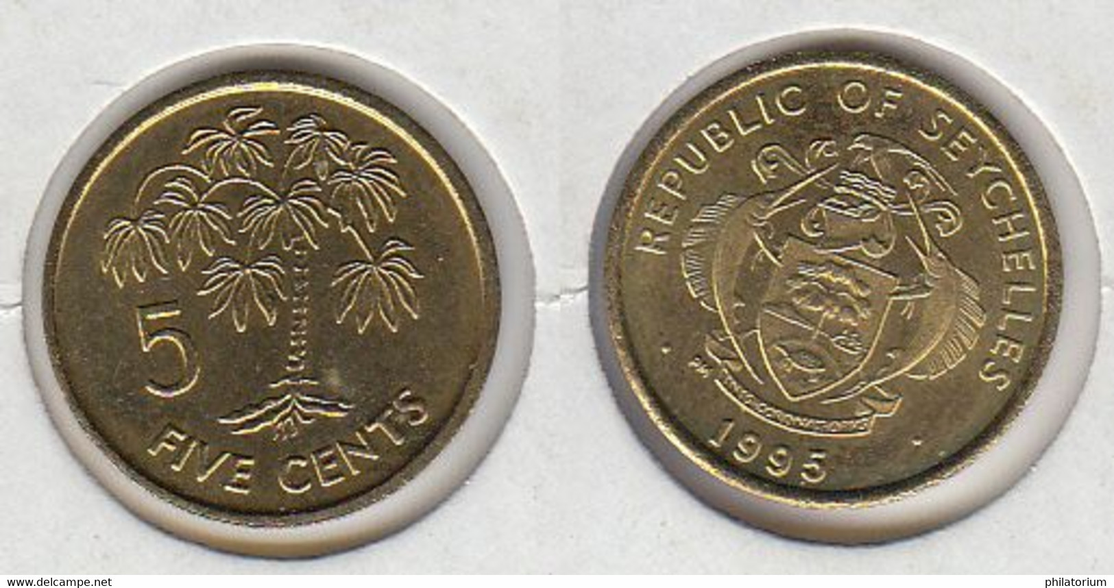 SEYCHELLES  5 Cents 1995 Five Cents - Seychellen