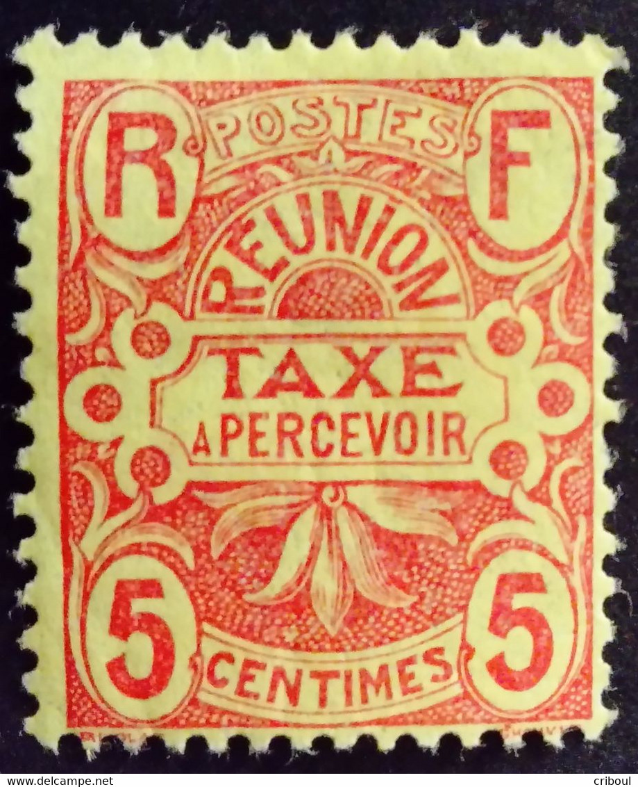 Réunion 1907 Taxe Tax Yvert 6 * MH - Postage Due