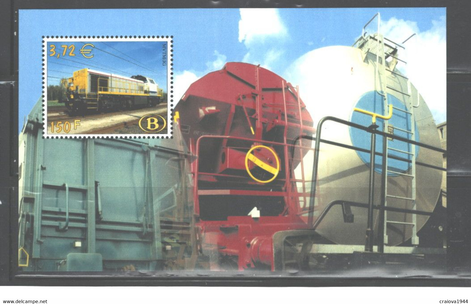 BELGIUM 2001 "TRAINS' Perf.M/S, NOT MENTIONED IN SCOTT MNH, SEE MICHEL Euro3.72 - Sonstige & Ohne Zuordnung