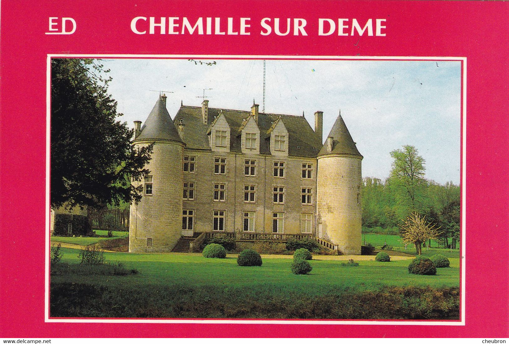 37. CHEMILLE SUR DEME. CPA. RARETE. " CHÂTEAU DE LA MARCHERE ". - Autres & Non Classés