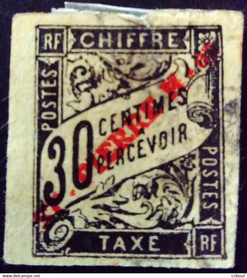 Saint Pierre Et Miquelon 1893 Taxe Tax Surchargé Overprinted ST-PIERRE M-ON Yvert 5 O Used - Portomarken