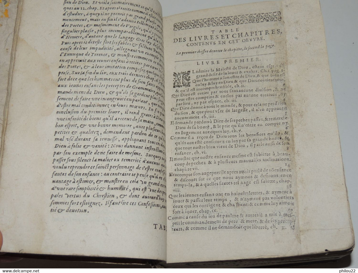 LES CONFESSIONS DE SAINT-AUGUSTIN - In-8 Parchemin 1621 - Before 18th Century