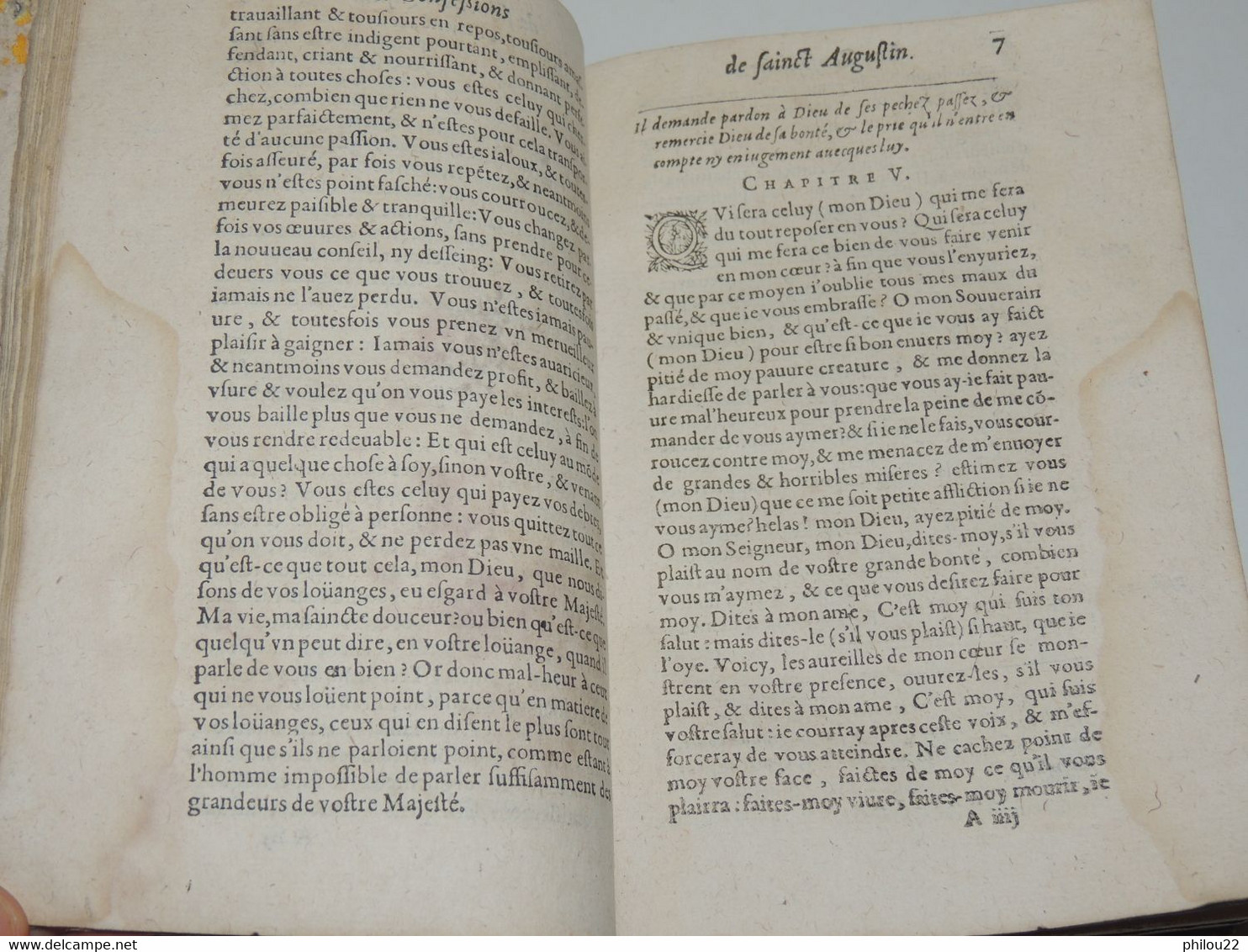 LES CONFESSIONS DE SAINT-AUGUSTIN - In-8 Parchemin 1621 - Tot De 18de Eeuw