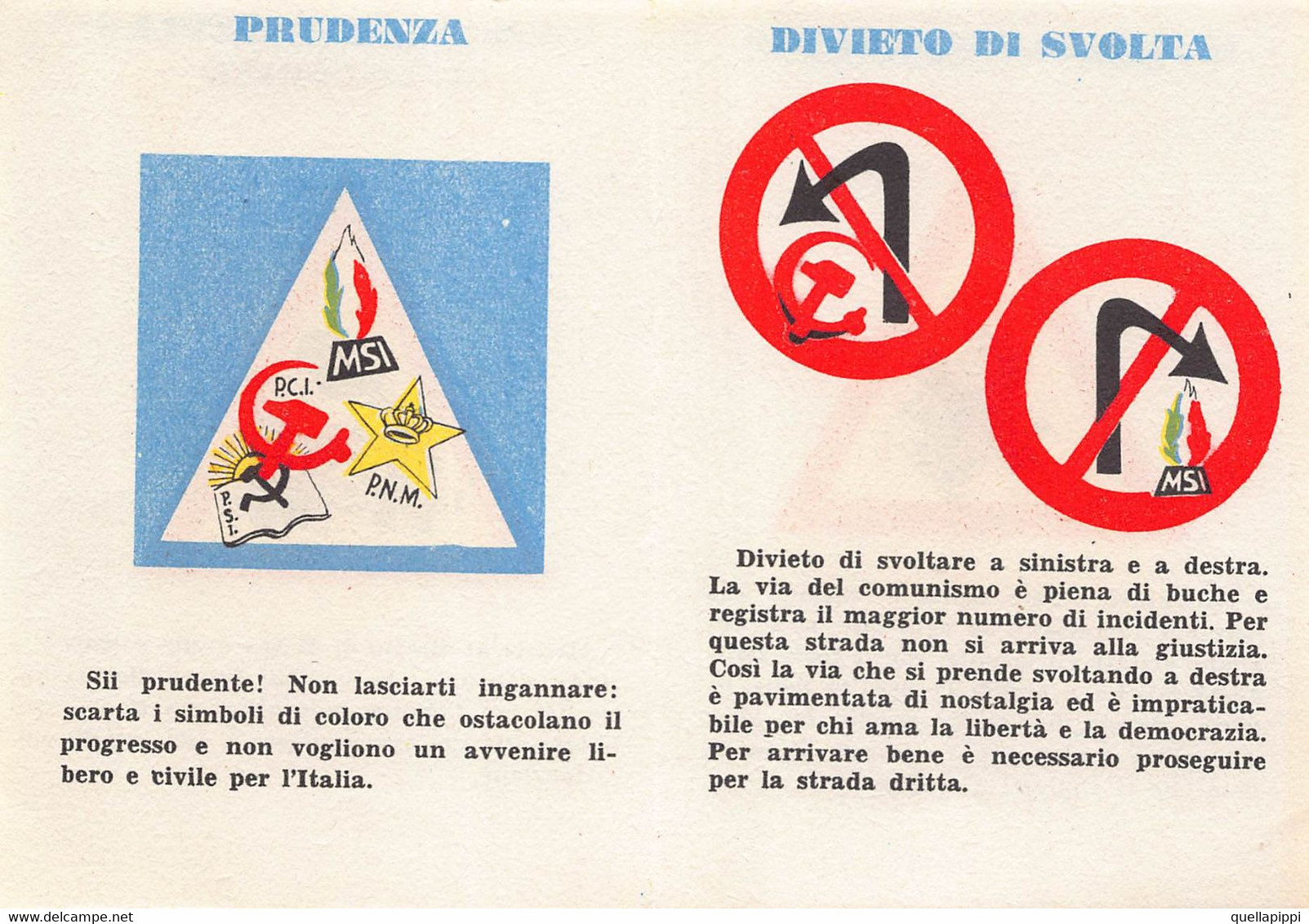 012086 "IL NUOVO REGOLAMENTO DI CIRCOLAZIONE COMUNALE-A CURA DEL PARTITO D.C.-SPES CENTRALE" PROPAGANDA POLITICA