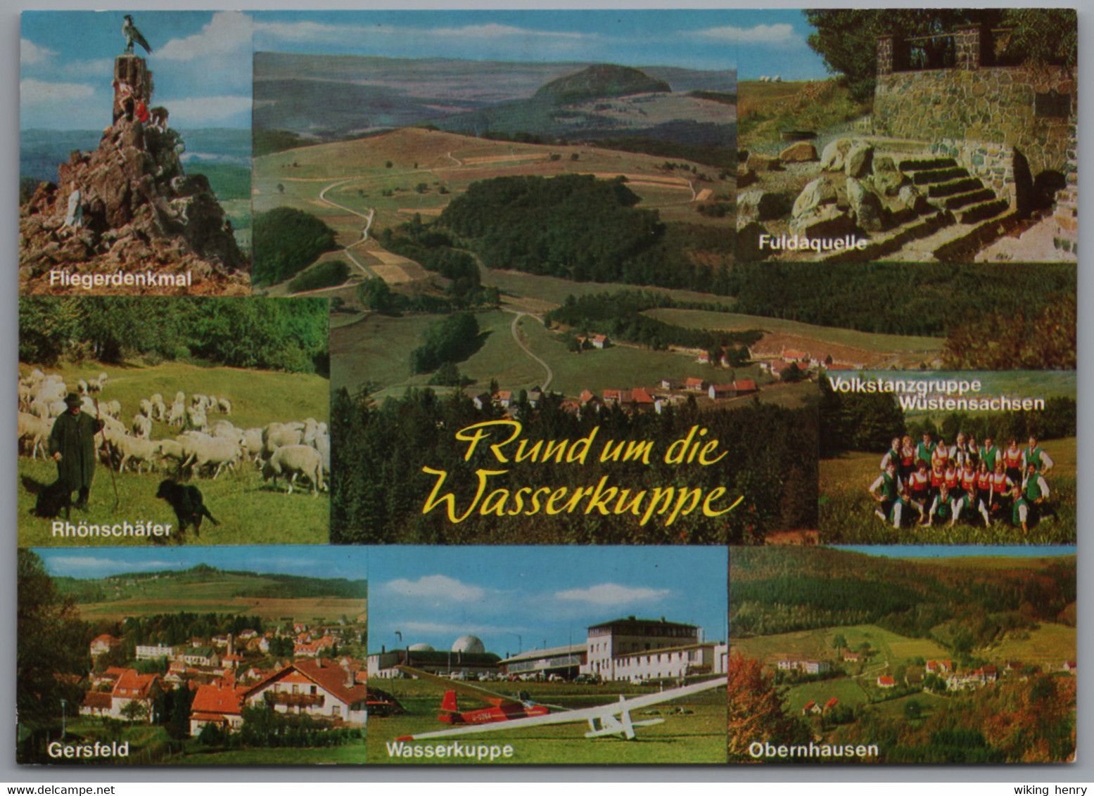 Wasserkuppe - Mehrbildkarte 1   Rund Um Die Wasserkuppe - Rhön