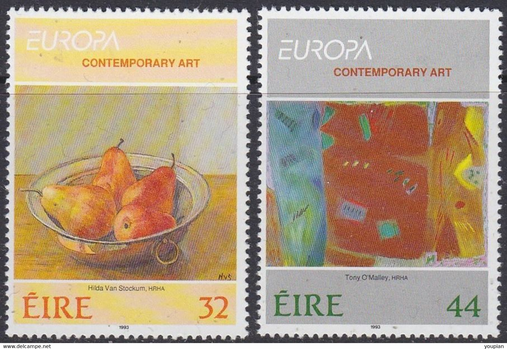 Ireland, Europa 1993, Contemporary Art, MNH Stamps Set - Ongebruikt