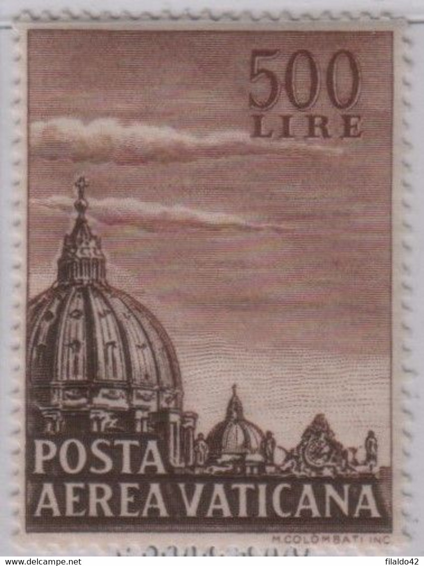 Vaticano - 1953 Pontificato Pio XII - AEREA "Cupoloni" S.cpl 2v MNH** (rif. A22/A23 Cat. Unif) - Luftpost