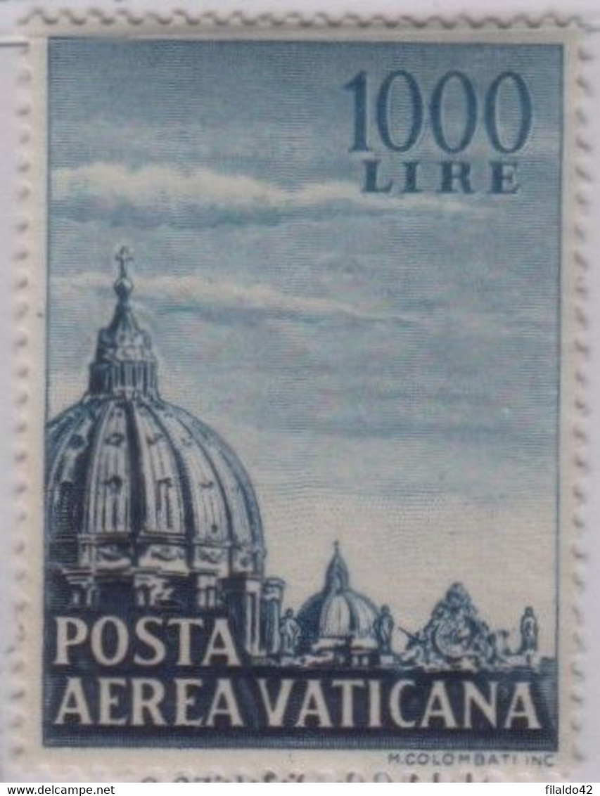 Vaticano - 1953 Pontificato Pio XII - AEREA "Cupoloni" S.cpl 2v MNH** (rif. A22/A23 Cat. Unif) - Luftpost