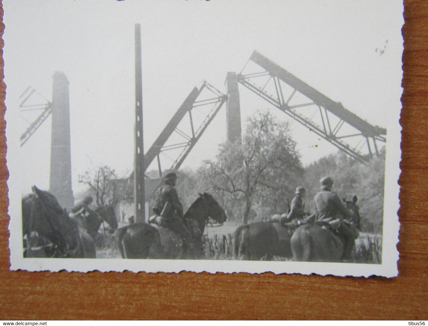 PLOMBIERES LE VIADUC DE MORESNET  WW2 GUERRE 39 45  DETRUIT LE 10 MAI 1940 CAVALERIE ALLEMANDE PASSANT DEVANT LE VIADUC - Plombières