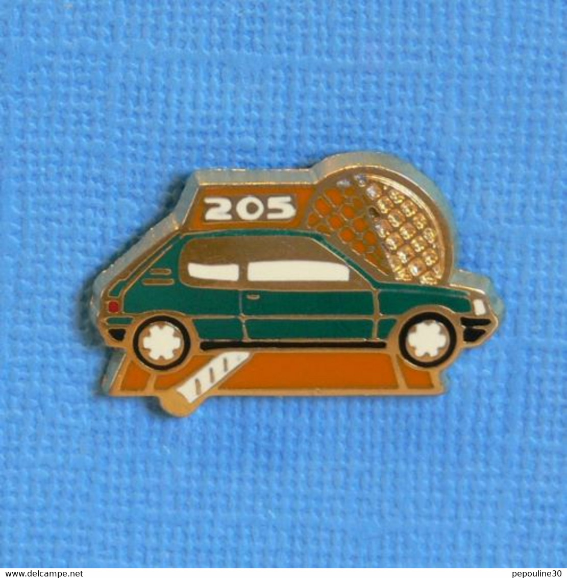 1 PIN'S // ** TENNIS OPEN / PEUGEOT 205 ROLAND GARROS ** . (Helium-Paris) - Peugeot