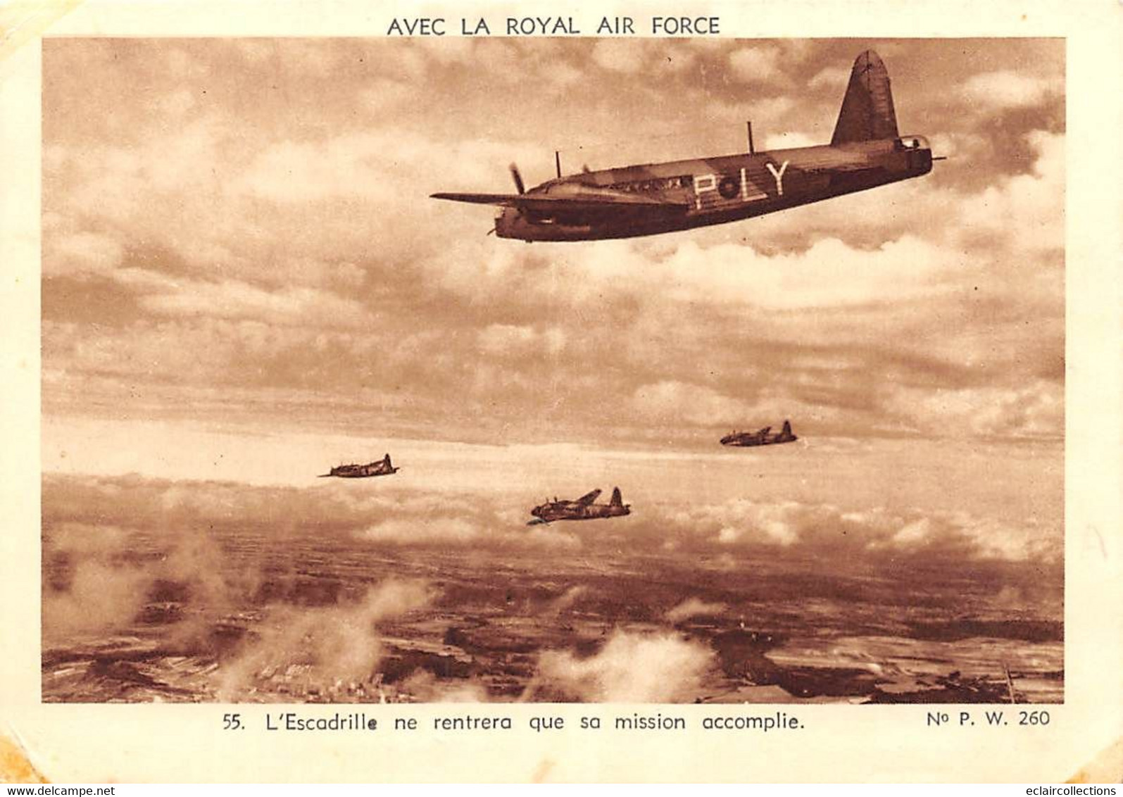 Militaria:   Guerre 39/45.  Avec La Royal Air Force  6 Cartes   (Voir Scan) - Oorlog 1939-45