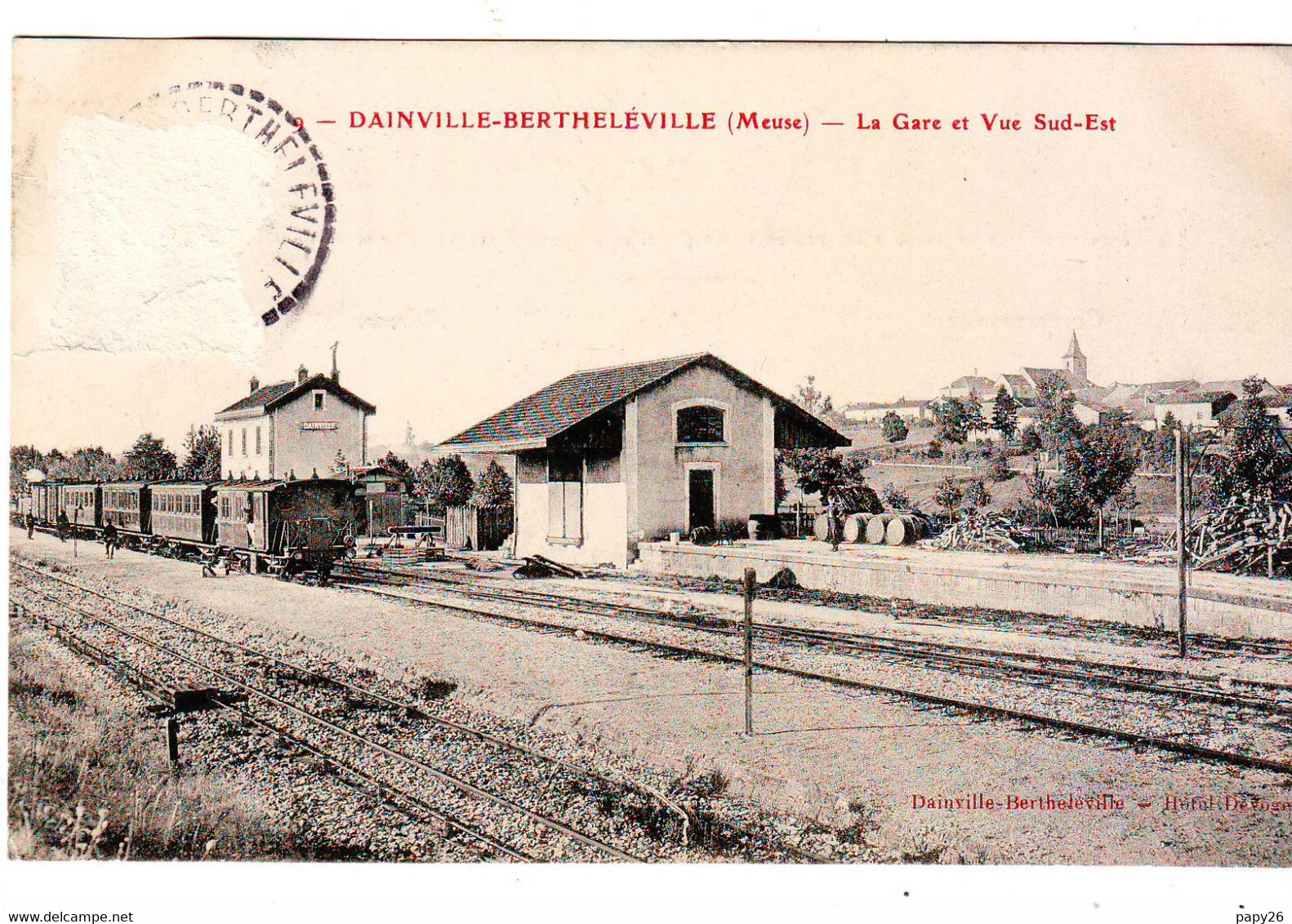 Cpa  Dainville Bertheleville  La Gare - Otros & Sin Clasificación