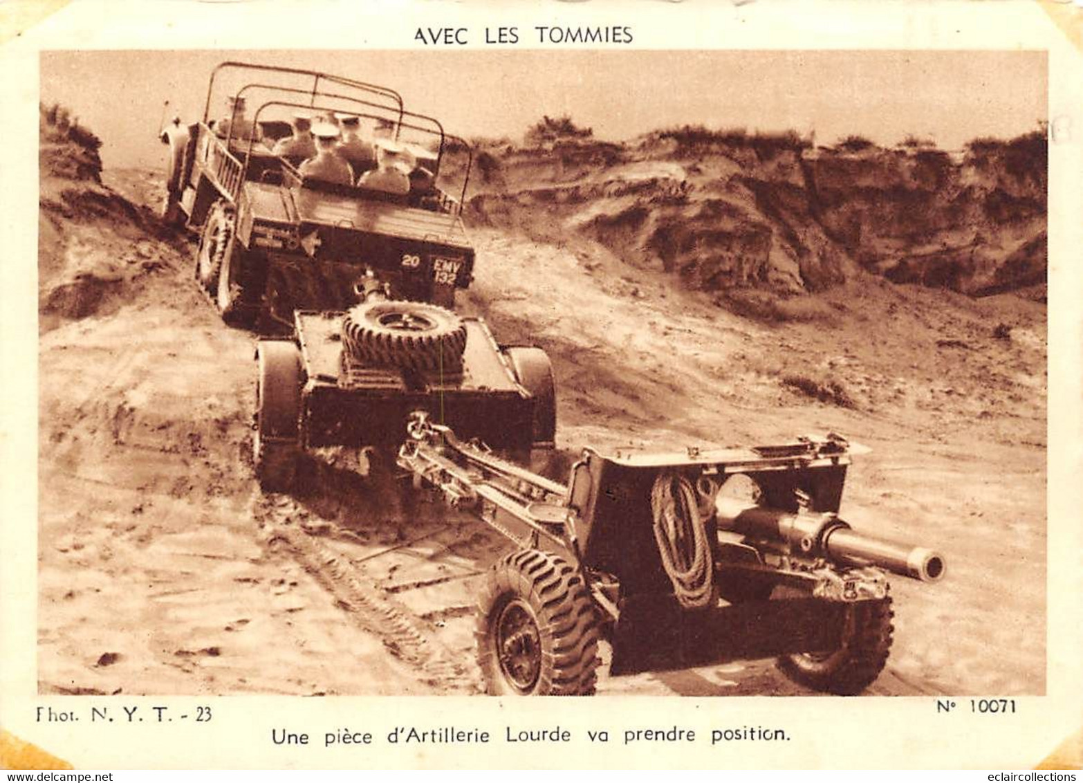 Militaria:   Guerre 39/45.  Avec Les Tommies    3  Cartes   (Voir Scan) - War 1939-45