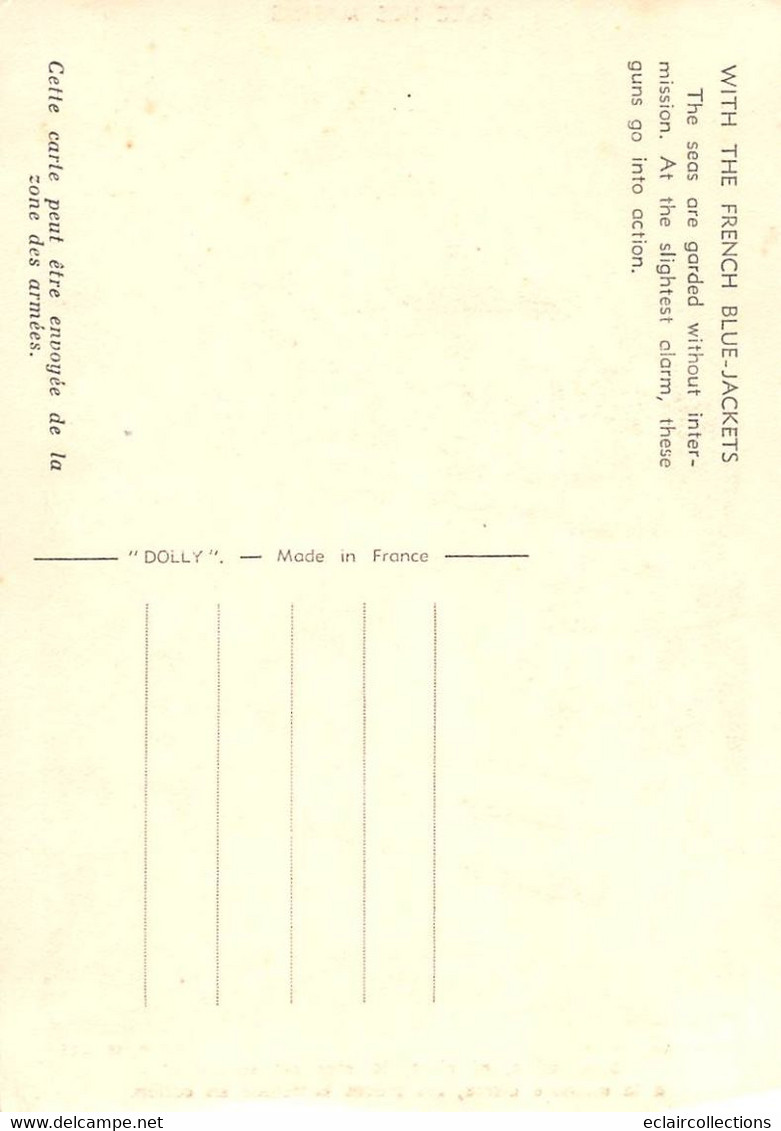 Militaria:   Guerre 39/45. Scènes diverses de guerre maritime    6   cartes   (Voir scan)