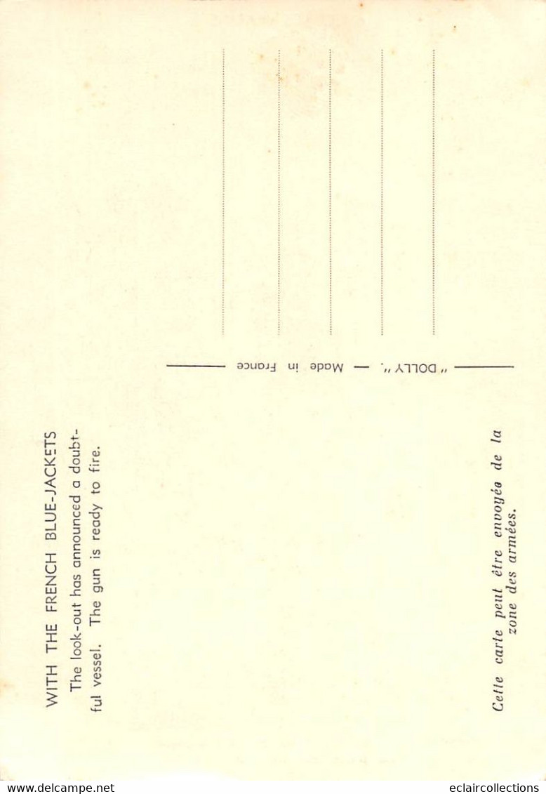 Militaria:   Guerre 39/45. Scènes diverses de guerre maritime    6   cartes   (Voir scan)