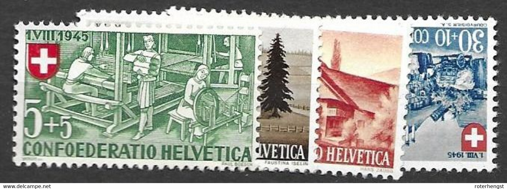Switzerland Mnh ** (high Value Is Mh*) 1945 Pro Juventute (19,30 Euros) For About 10% - Neufs