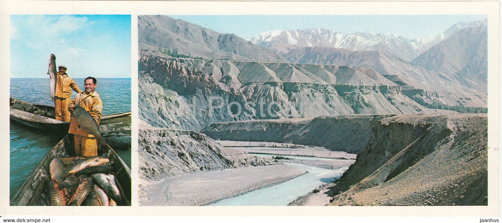 Leninabad - Khujand - Tajik Sea - Fisherman - Fish - Near The City - 1979 - Tajikistan USSR - Unused - Tadschikistan