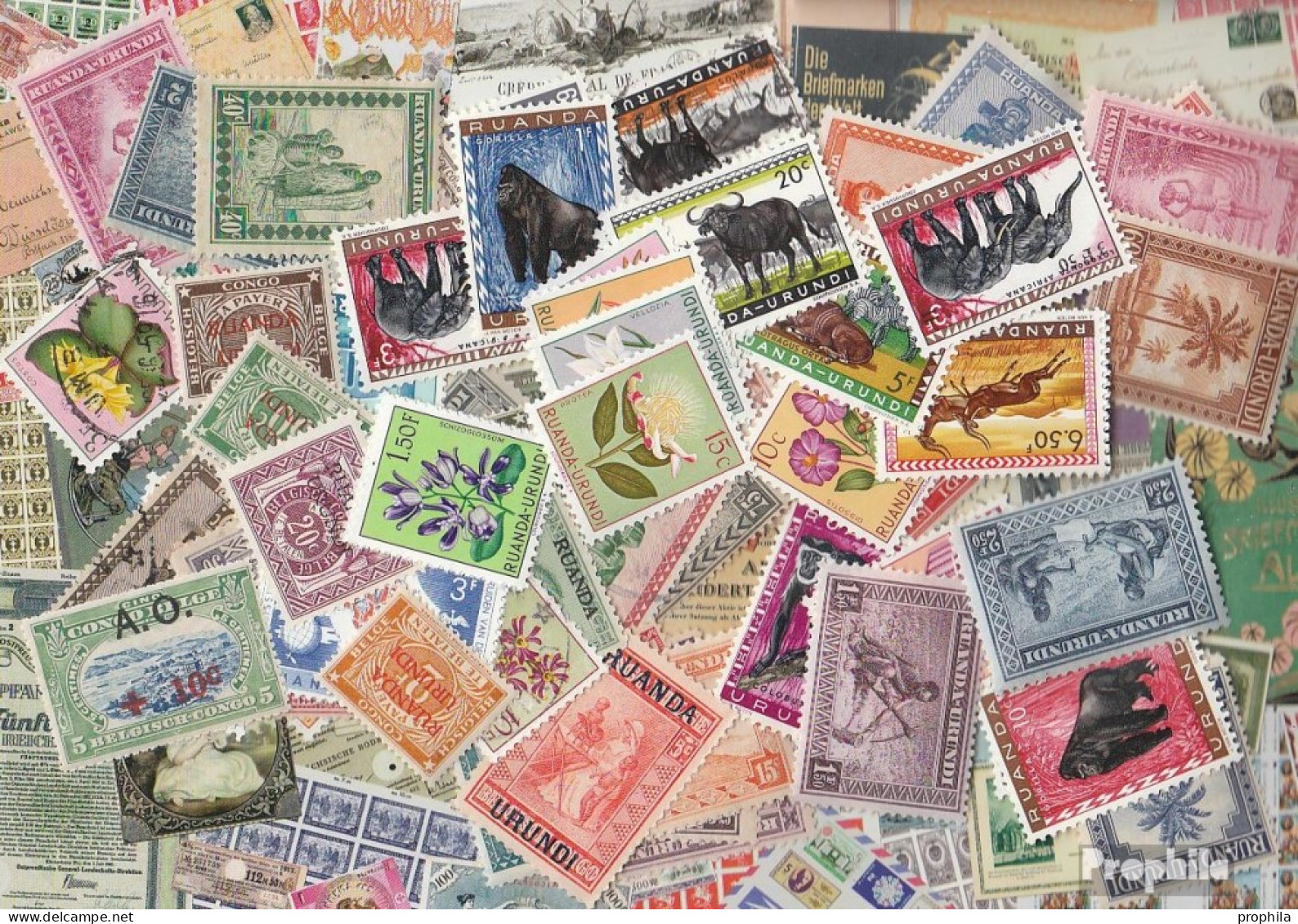 Ruanda - Urundi 75 Verschiedene Marken - Colecciones