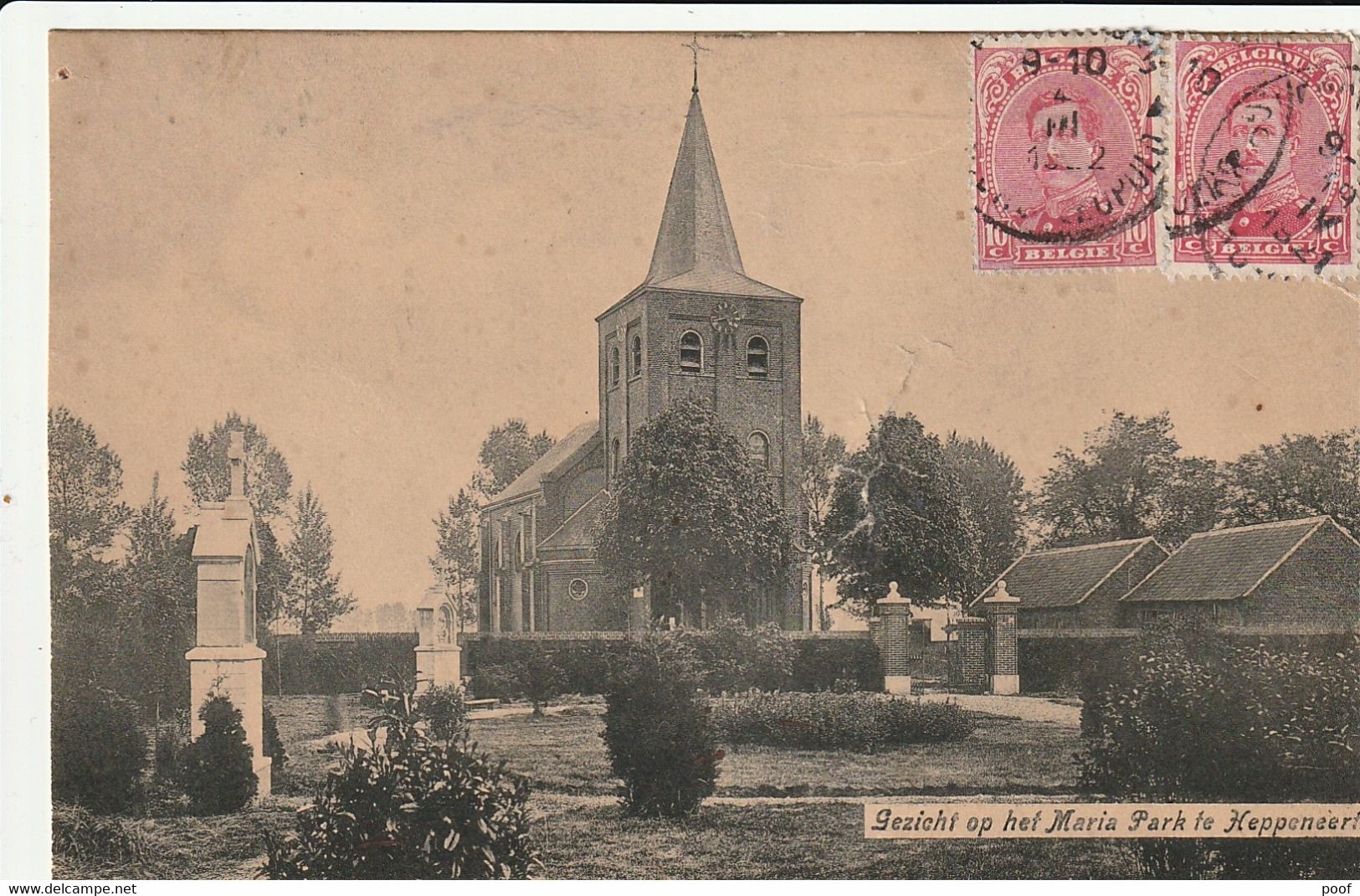 Heppeneert :Gezicht Op Het Maria Park  1921 - Maaseik