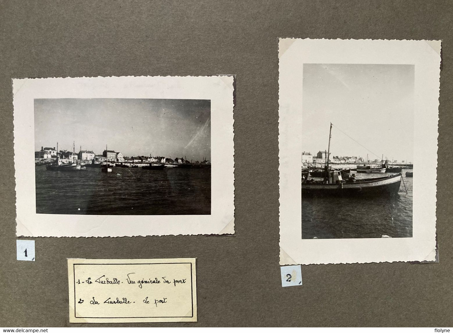 La Turballe - Vue Générale Du Port - Belles Vues - 2 Photos Anciennes - Bateau Pêche - La Turballe