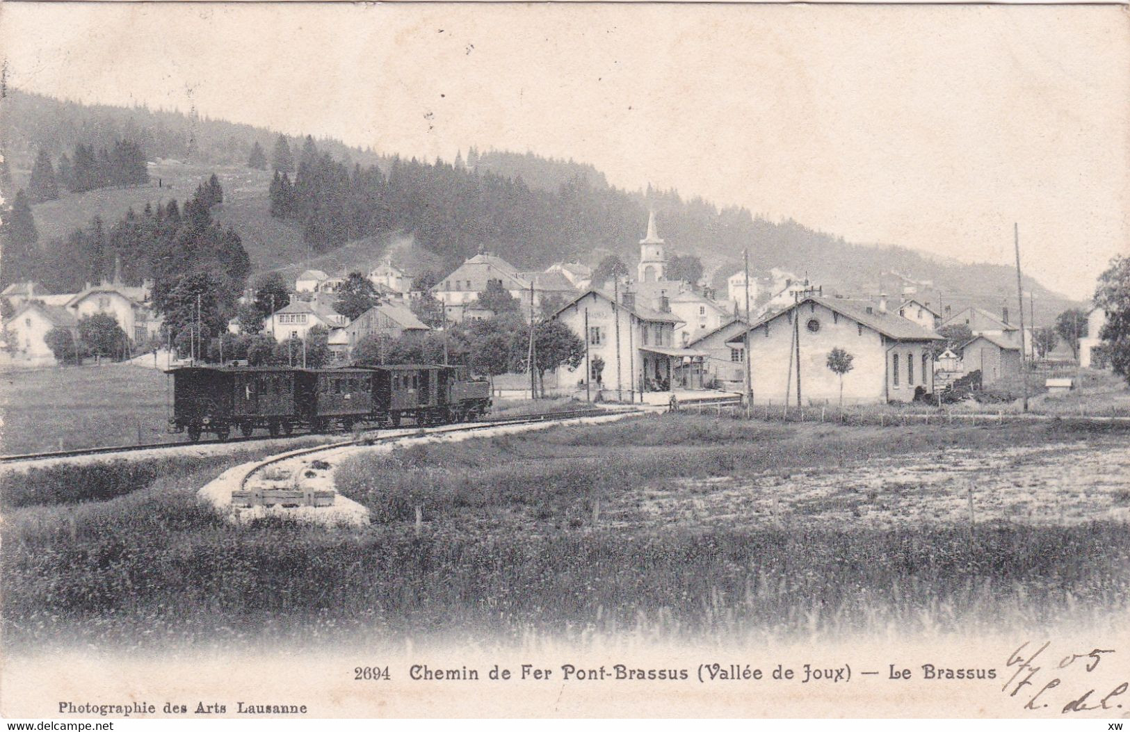 SUISSE - VAUD - LE CHENIT - LE BRASSUS - Chemin De Fer Pont-Brassus - Le Chenit