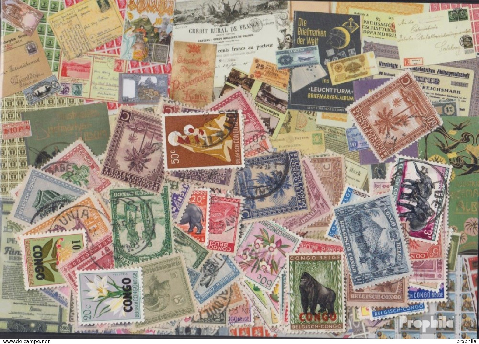 Belgisch-Kongo 200 Verschiedene Marken  Bis 1960 - Sammlungen