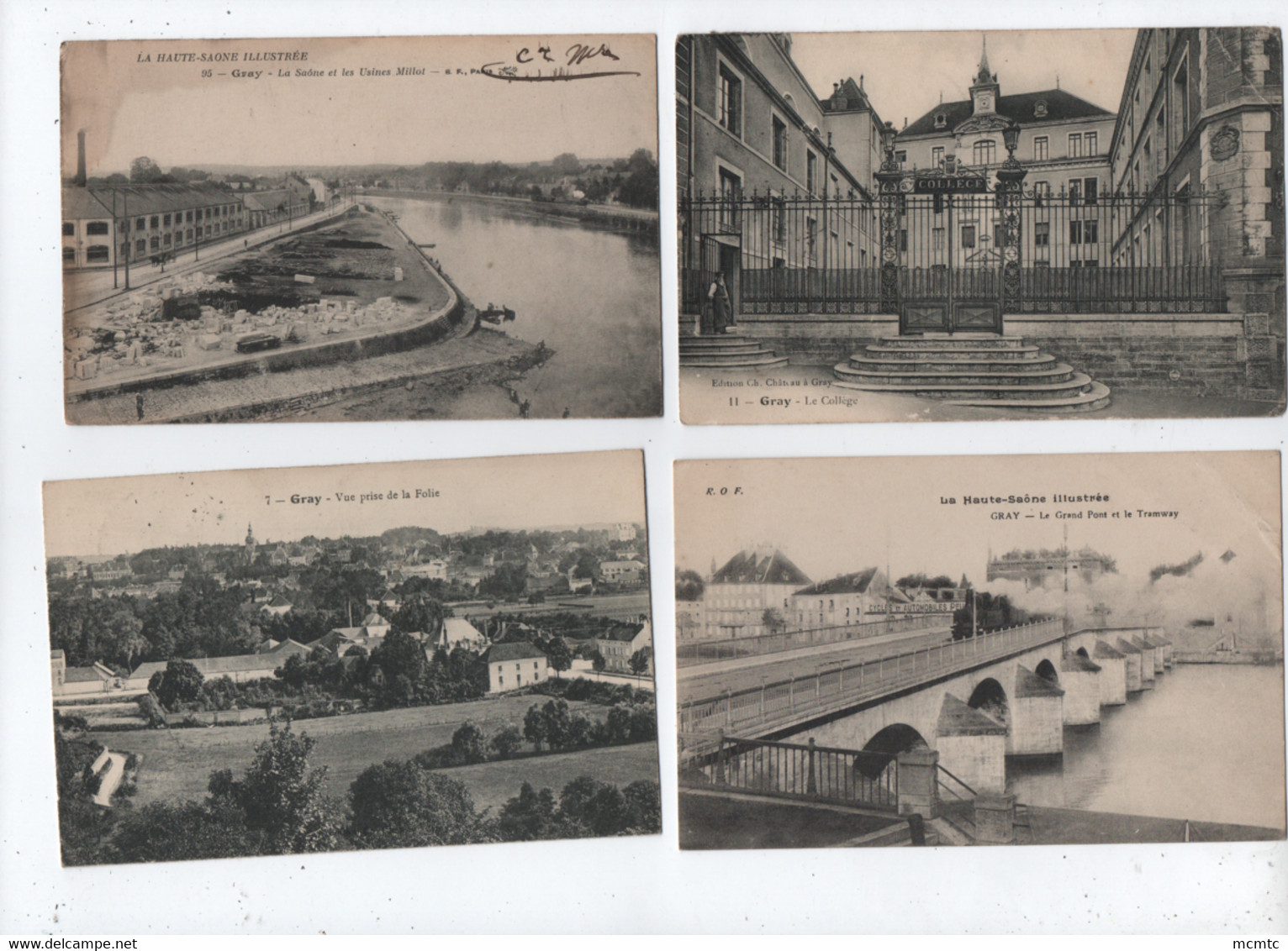 11 Cartes  - Gray  -  [70] Haute Saône - Gray