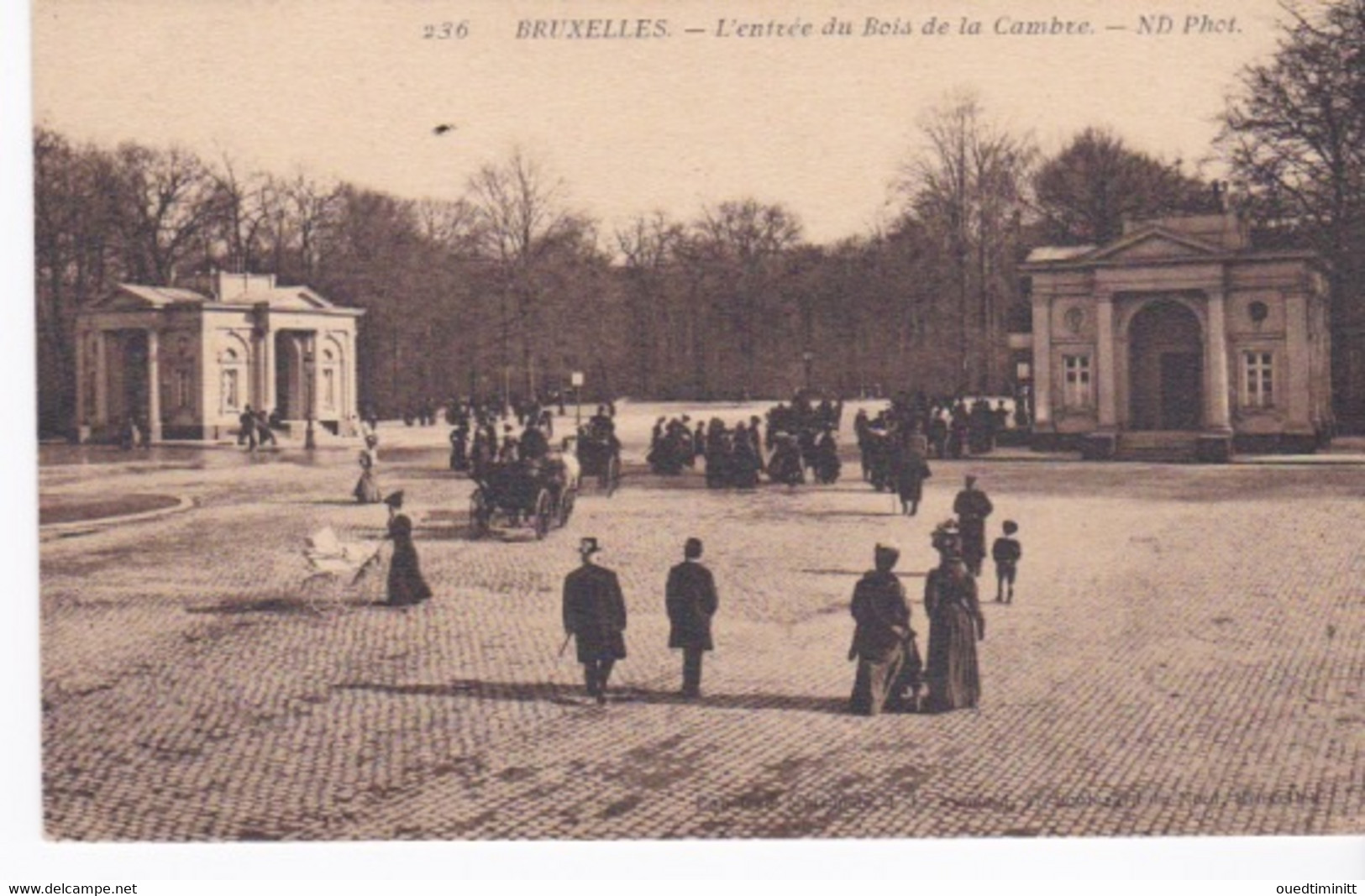 Bruxelles, Entrée Du Bois De La Cambre - Parks, Gärten