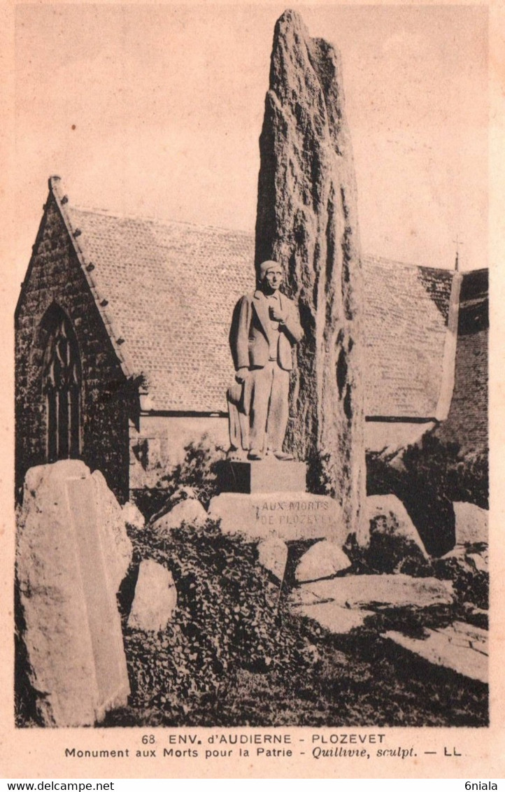 6069 Carte Postale PLOZEVET Monument Aux Morts Pour La Patrie     (scan Recto-verso)   29 Finistère - Plozevet
