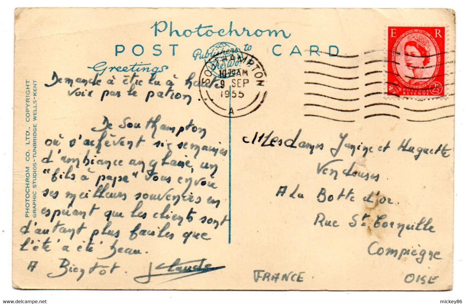 UK--SOUTHAMPTON --1955--The Junction (animée, Commerces,bus)...timbre....cachet......à Saisir - Southampton