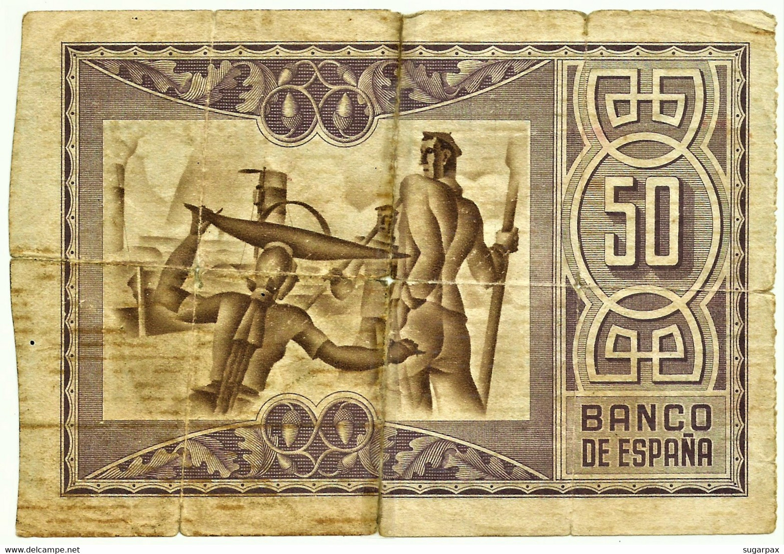 ESPAÑA - 50 Pesetas - 01.01.1937 - Bilbao - GUERRA CIVIL WAR - 50 Pesetas