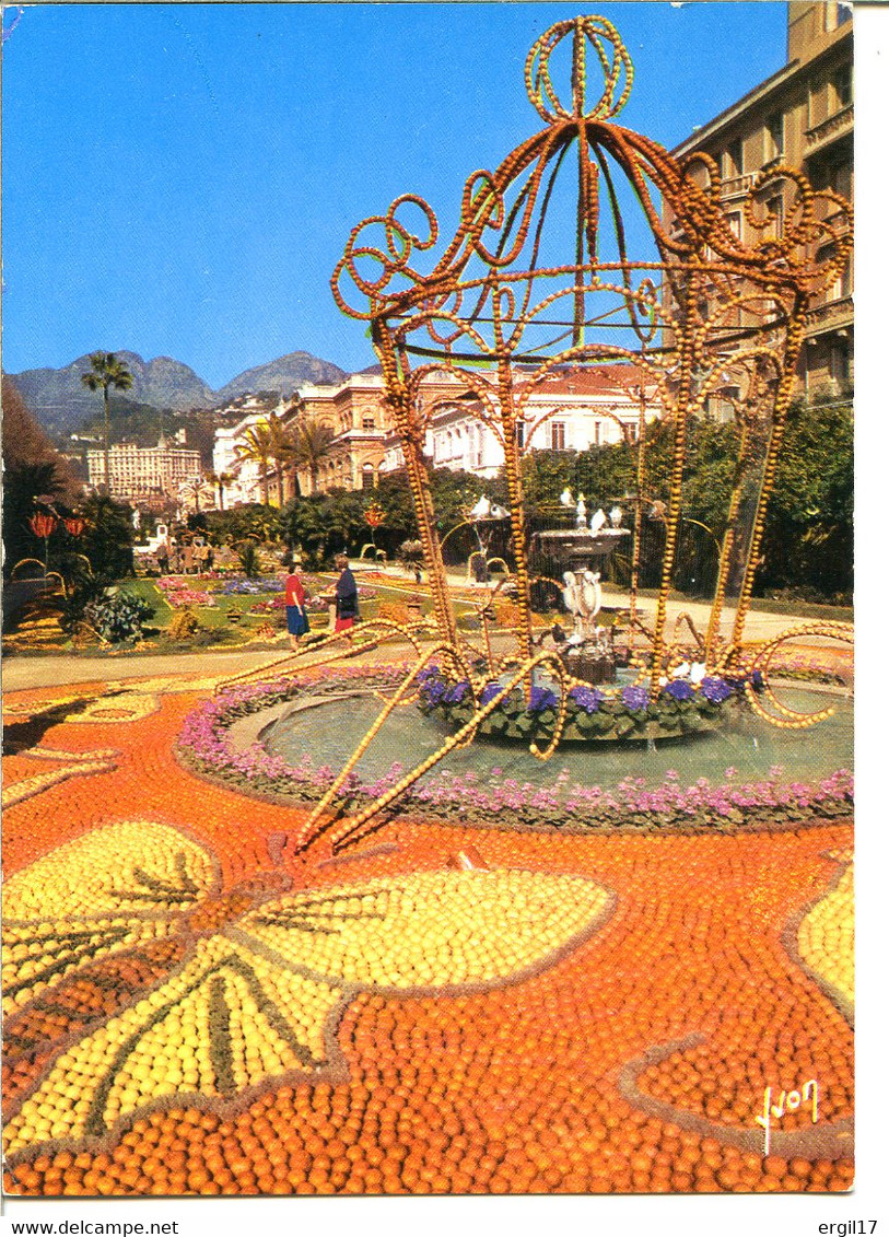 06500 MENTON - Lot de 7 CPM - Plages privées - Hôtel Méditerranée - Monastère N-D de l'Annonciade - Fêtes du citron