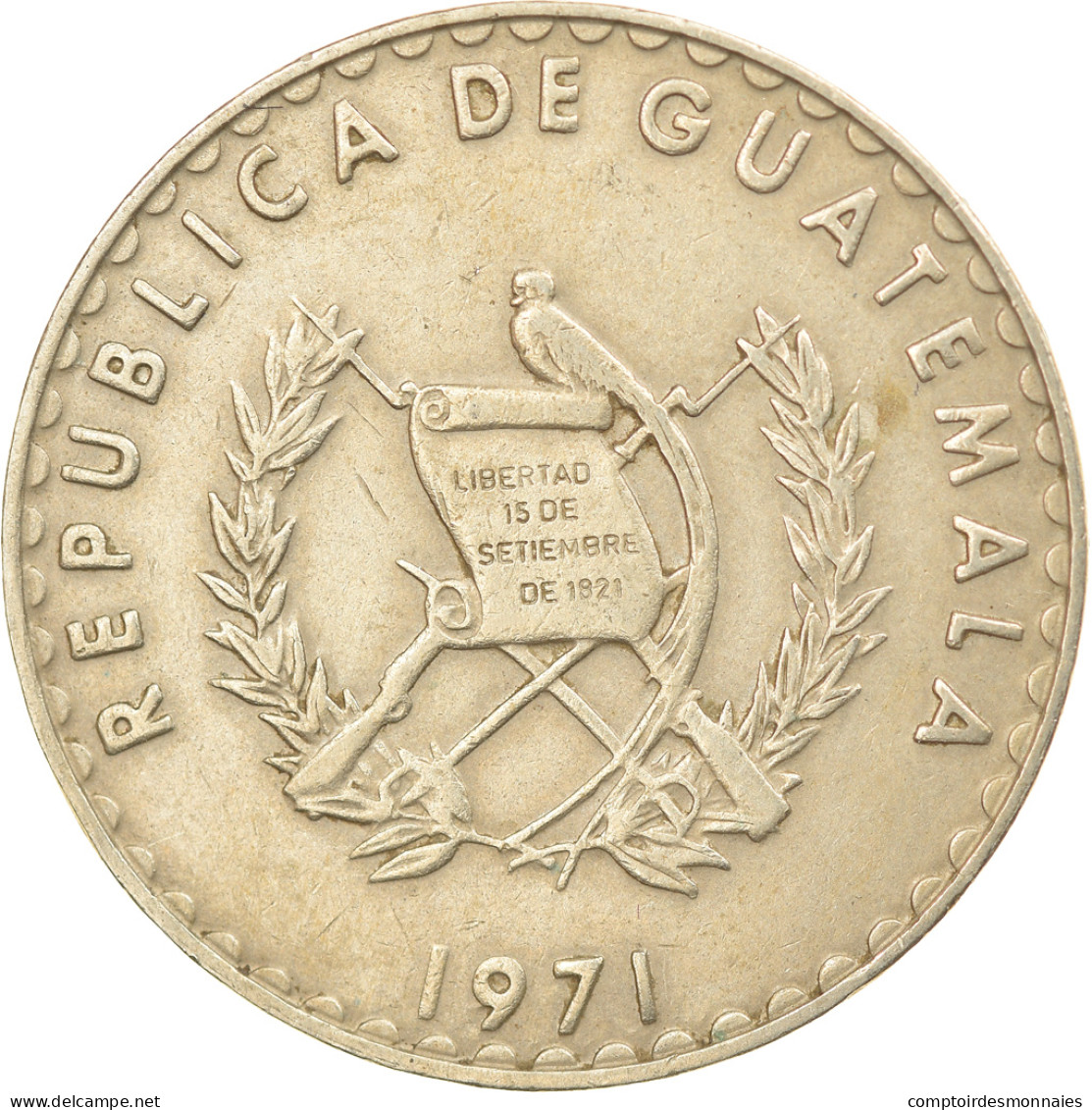 Monnaie, Guatemala, 25 Centavos, 1971, TTB, Copper-nickel, KM:272 - Guatemala