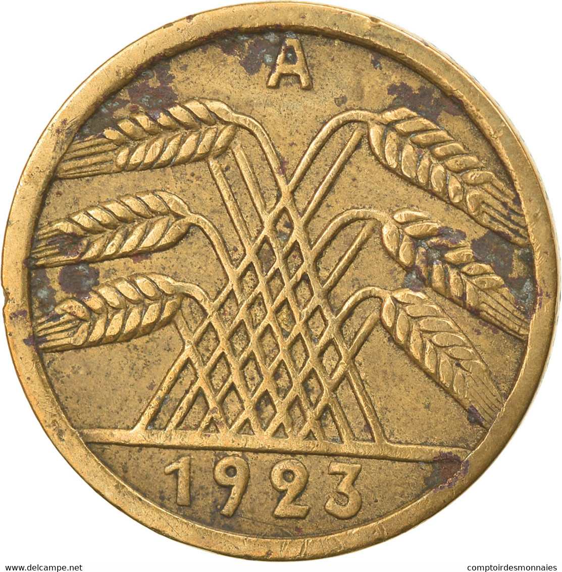 Monnaie, Allemagne, République De Weimar, 5 Rentenpfennig, 1923, Berlin, TB+ - 5 Rentenpfennig & 5 Reichspfennig