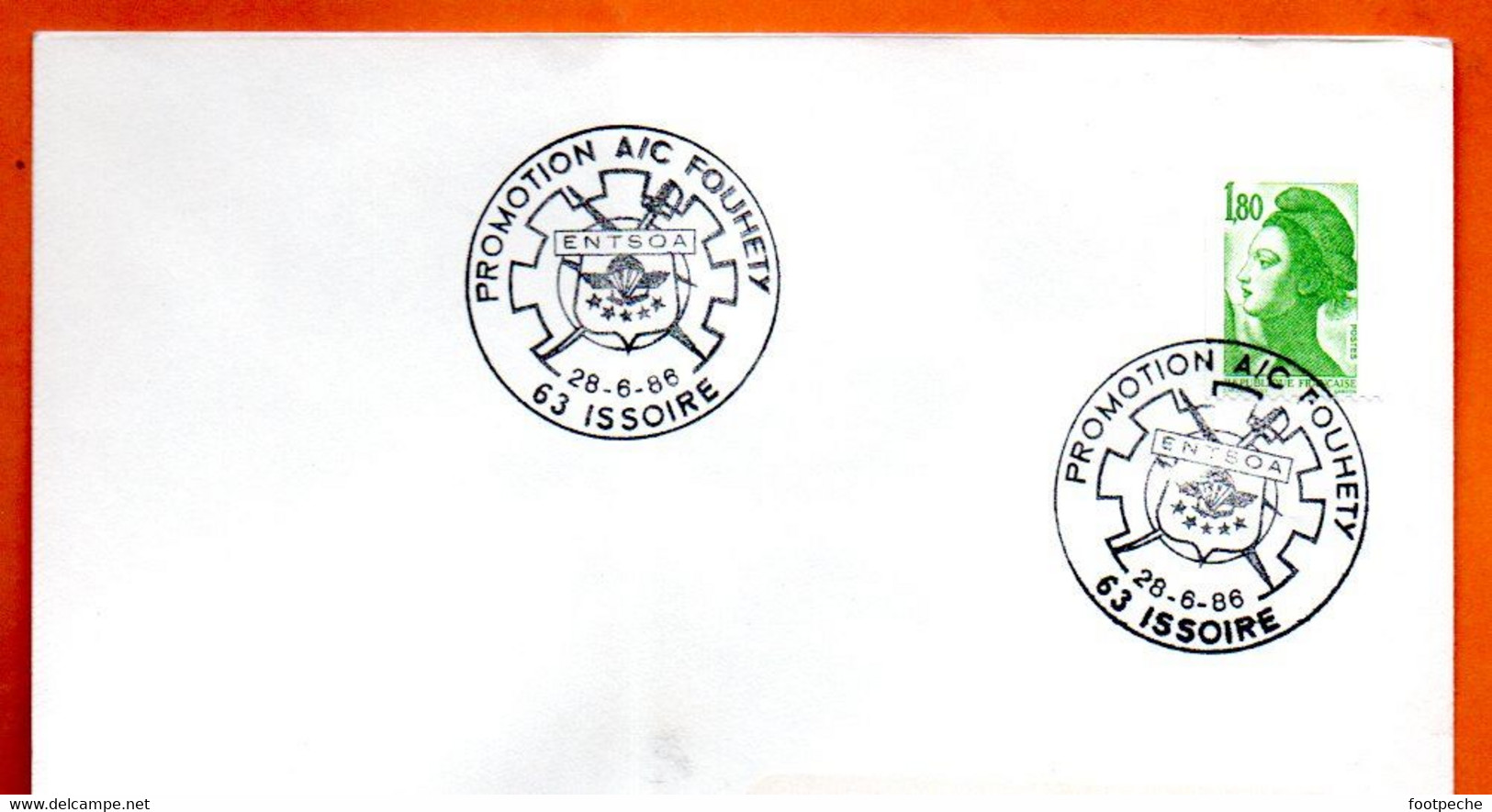 63 ISSOIRE   ENTSOA PROMOTION A/C FOUHETY 1986 Lettre Entière N° KL 502 - Bolli Commemorativi