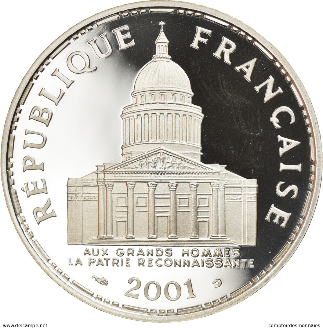 Monnaie, France, Panthéon, 100 Francs, 2001, Paris, Proof, FDC, Argent - N. 100 Franchi