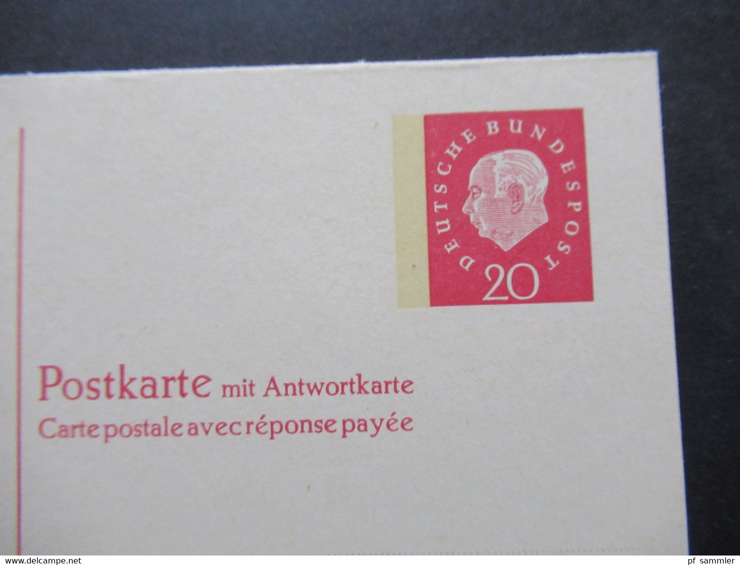 BRD 1960 Heuss Ganzsache Doppelkarte P 47 Frage / Antwort 20 / 20 Ungebraucht - Cartoline - Nuovi