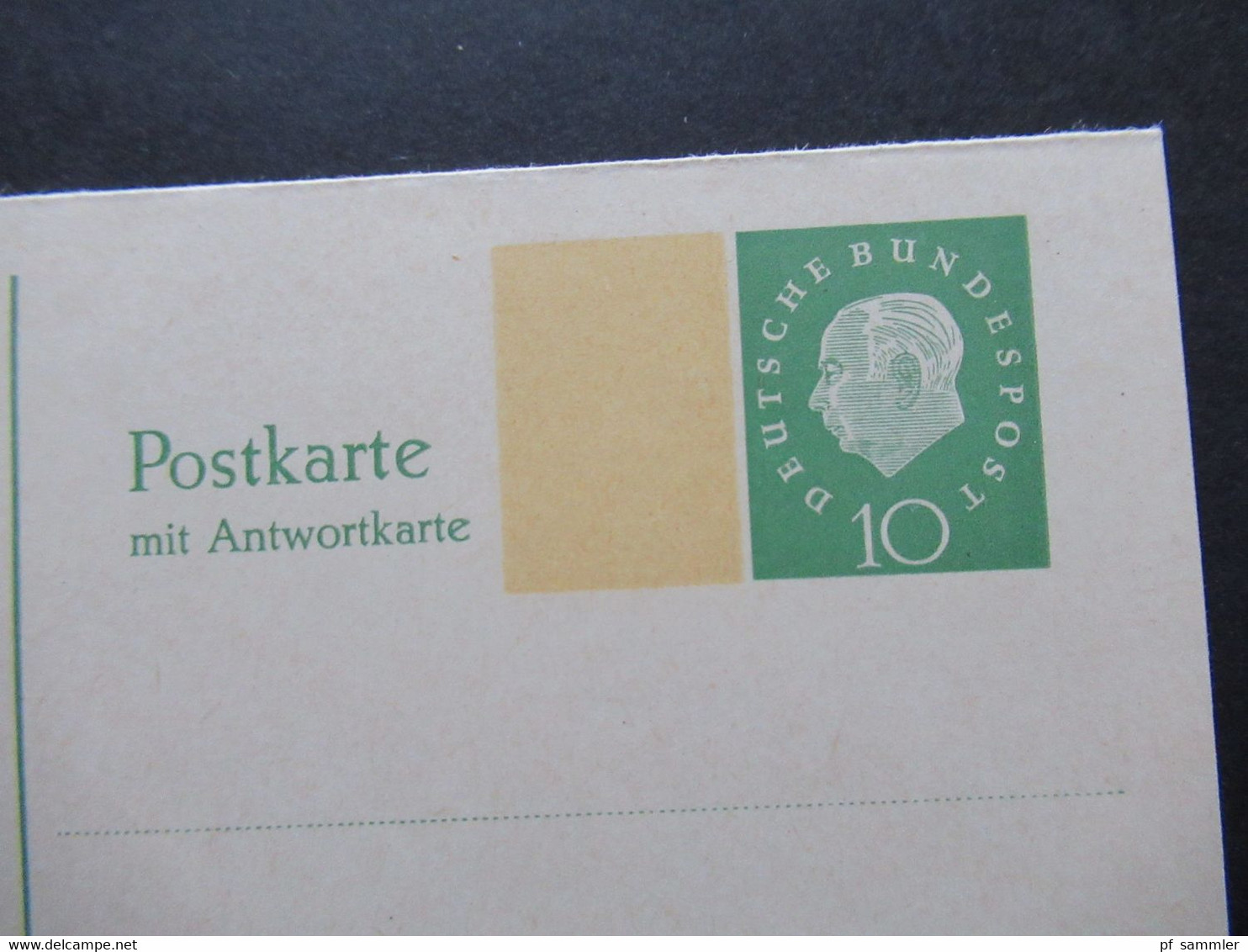 BRD 1960 Heuss Ganzsache Doppelkarte P 45 I Frage / Antwort 10 / 10 Ungebraucht - Postkarten - Ungebraucht